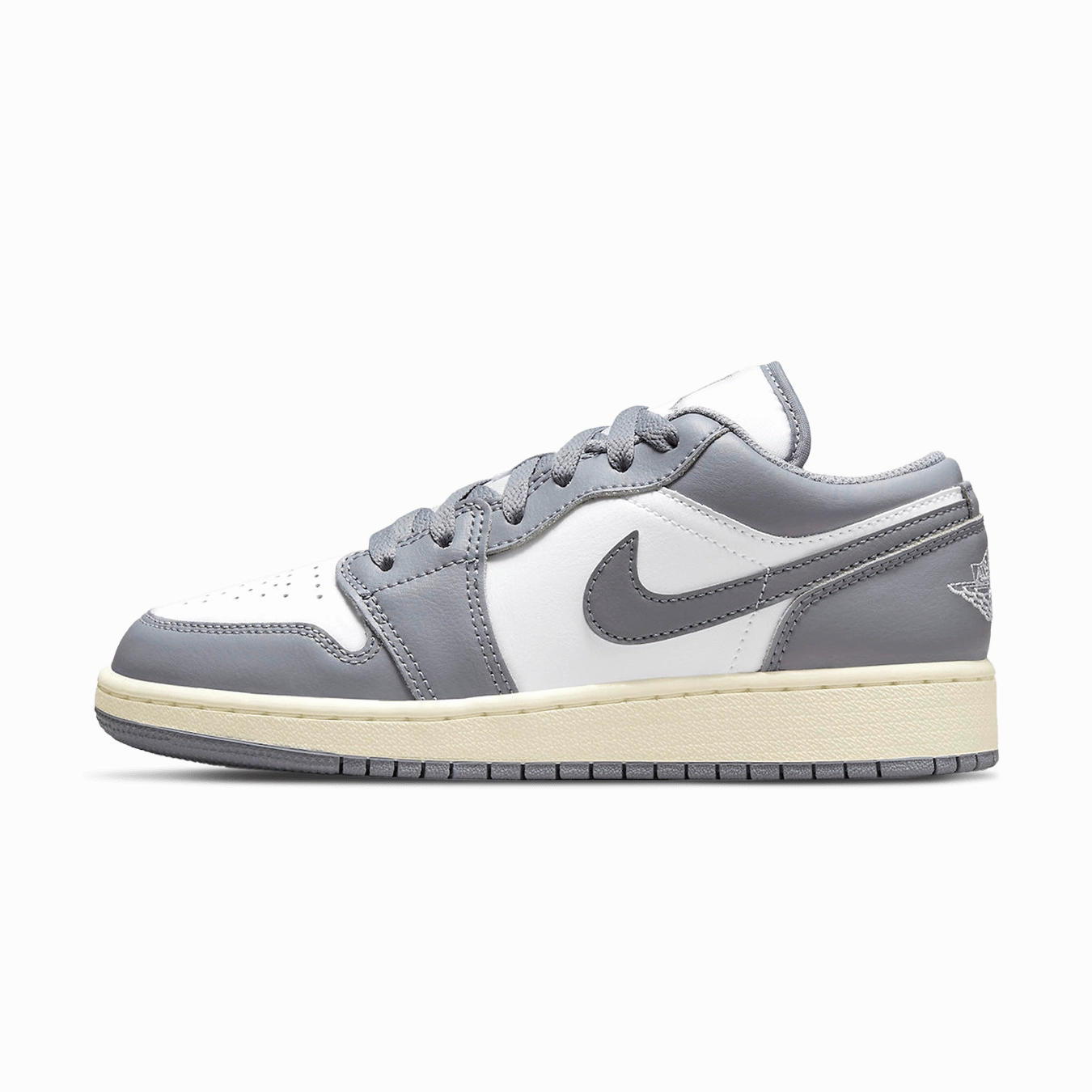 Air Jordan 1 Low GS 'Vintage Grey' Air Jordan 1 timeless sneakers for Jordan fans
