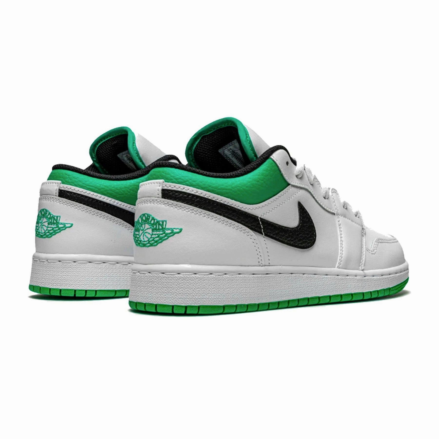 Air Jordan 1 Low GS 'White Lucky Green' Air Jordan 1 vintage style sneakers
