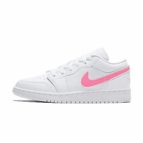 Air Jordan 1 Low GS 'White Neon' Air Jordan 1 sneakers with heritage court style