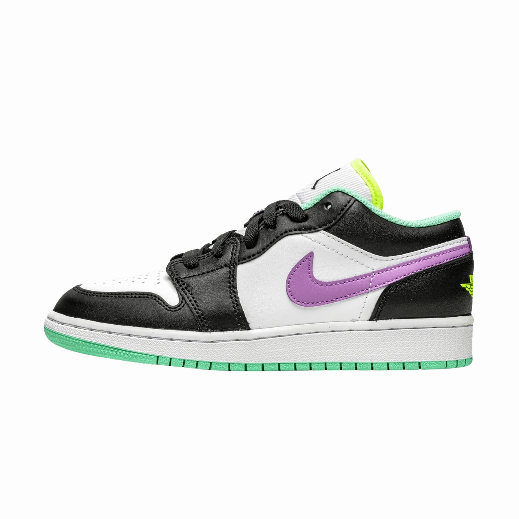 Air Jordan 1 Low GS 'White Violet Shock' Air Jordan 1 timeless sneakers for Jordan fans