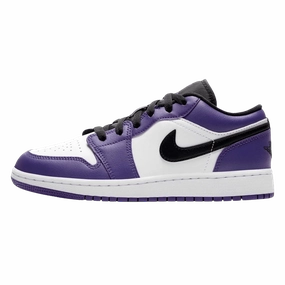 Air Jordan 1 Low GS "Court Purple White" Air Jordan 1 Low sneakers perfect for casual outfits