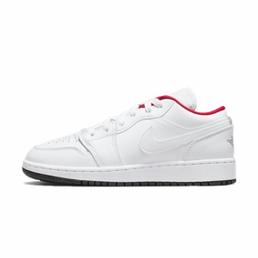 Air Jordan 1 Low GS White Black Infrared Air Jordan 1 sneakers with heritage court style
