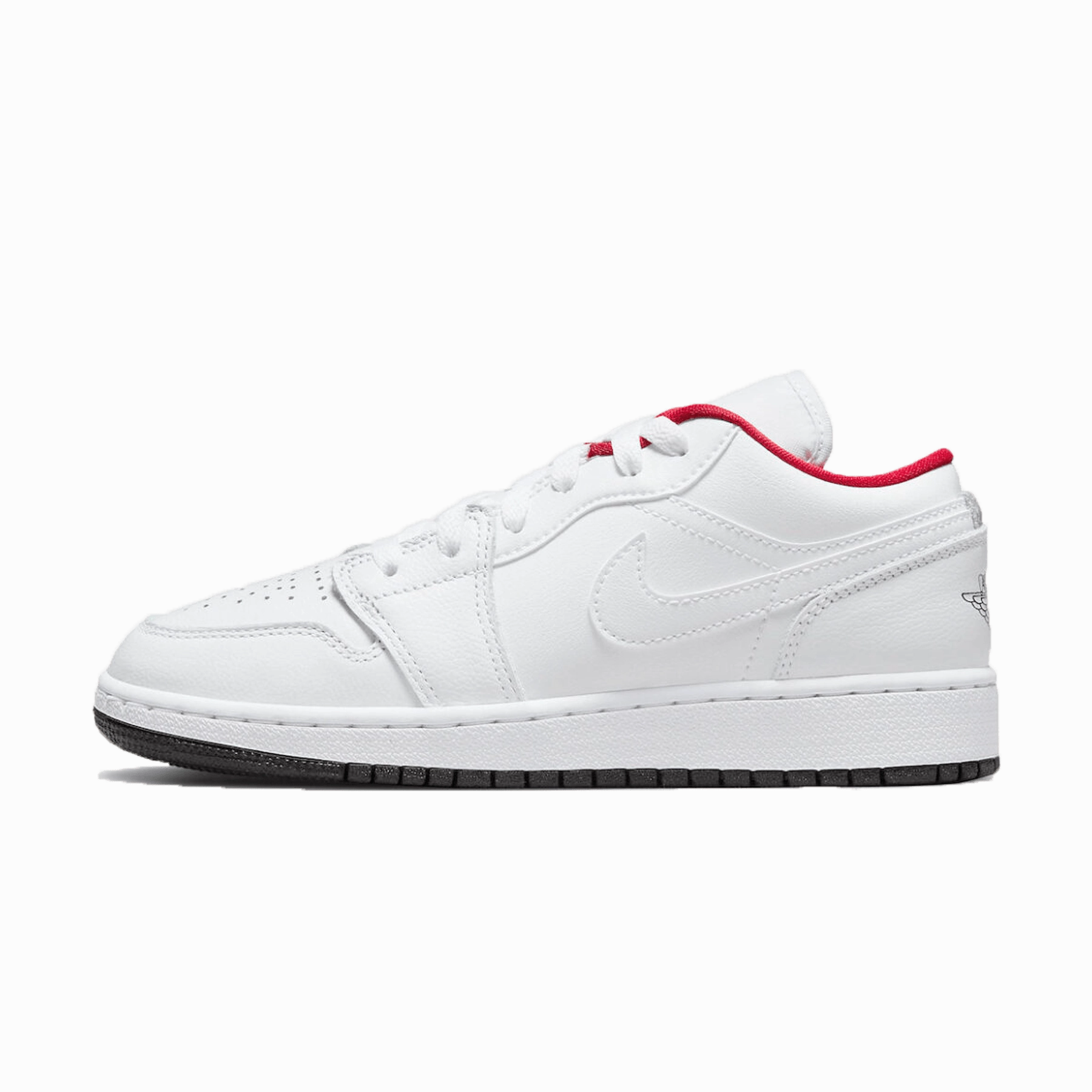Air Jordan 1 Low GS White Black Infrared Air Jordan 1 sneakers with heritage court style