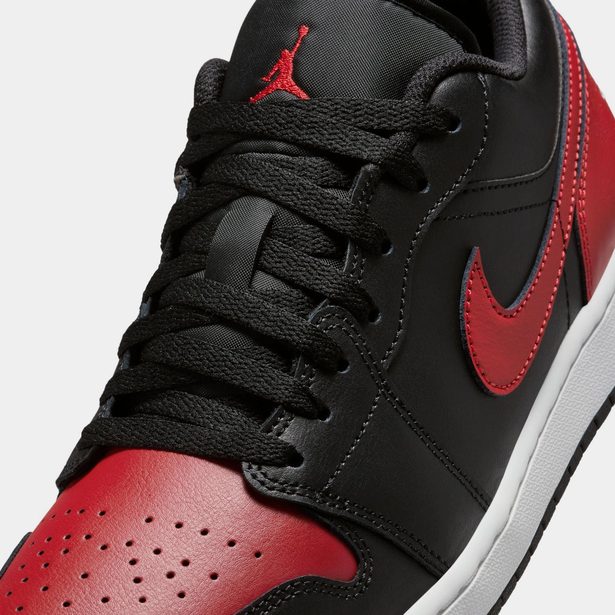 Air Jordan 1 Low Mens Basketball Shoes (Black/Summit White/Varsity Red) Air Jordan 1 original design shoes