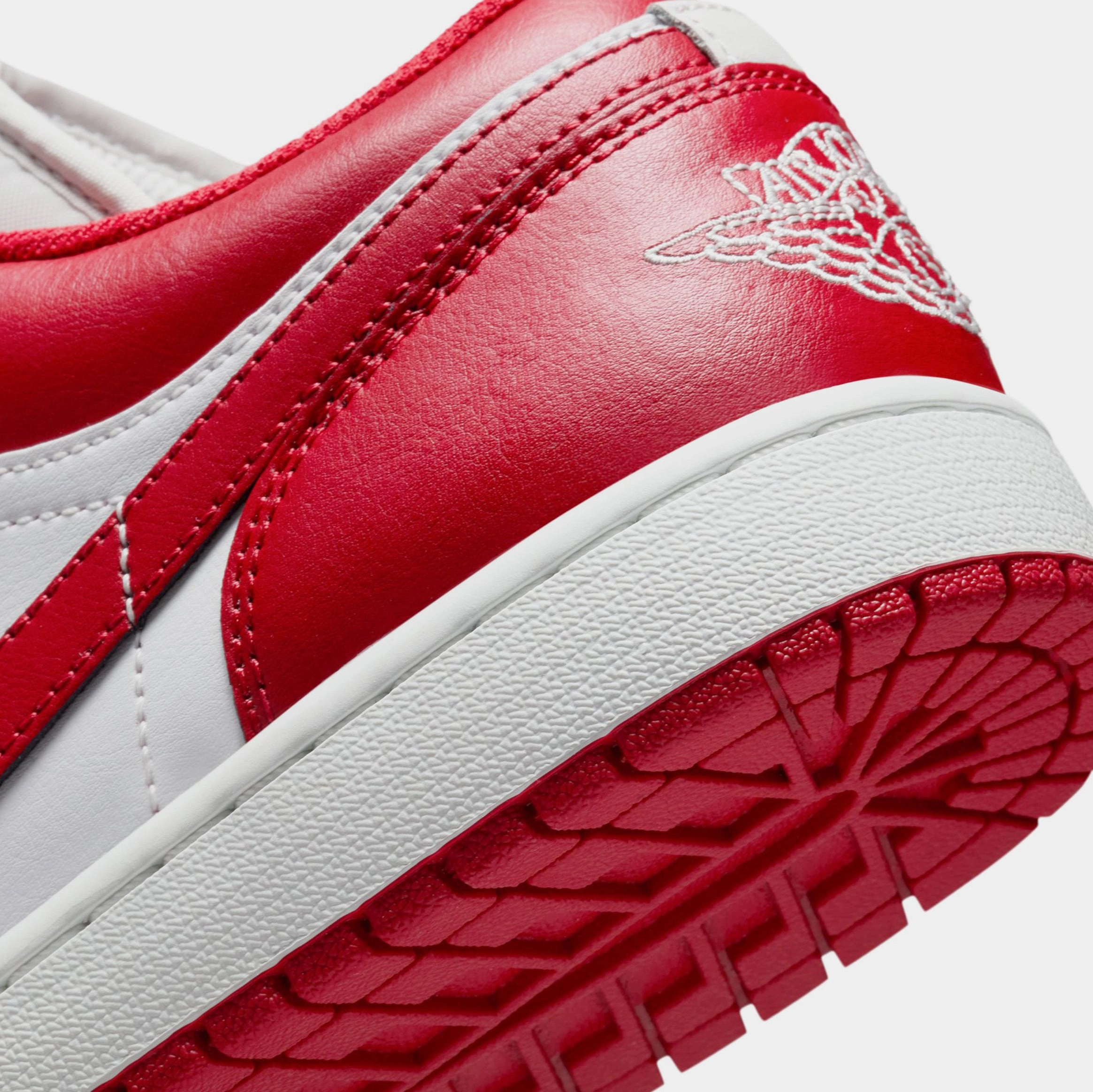 Air Jordan 1 Low Mens Lifestyle Shoes (Summit White/Summit White/Varsity Red) Air Jordan 1 original design shoes