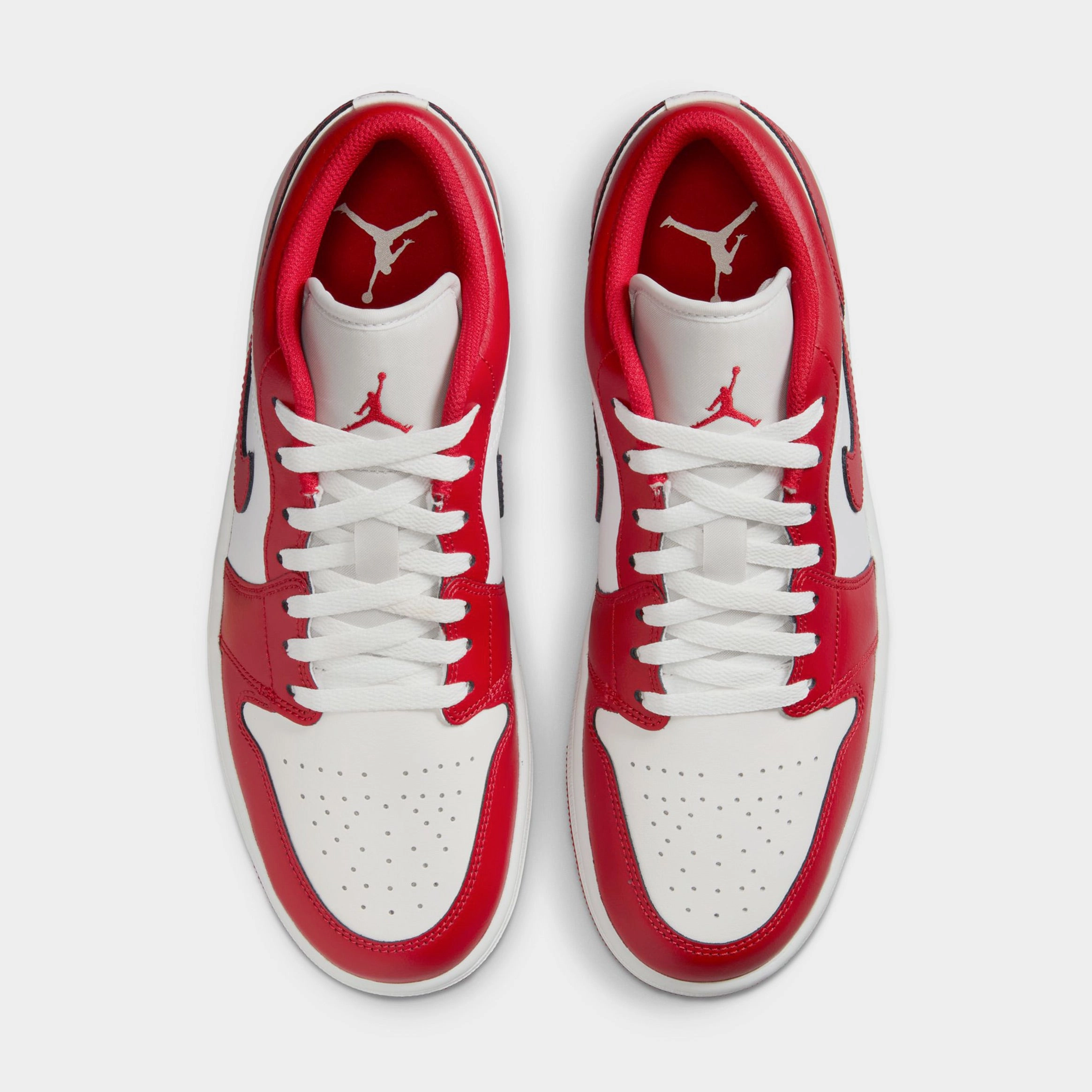 Air Jordan 1 Low Mens Lifestyle Shoes (Summit White/Summit White/Varsity Red) Air Jordan 1 original design shoes
