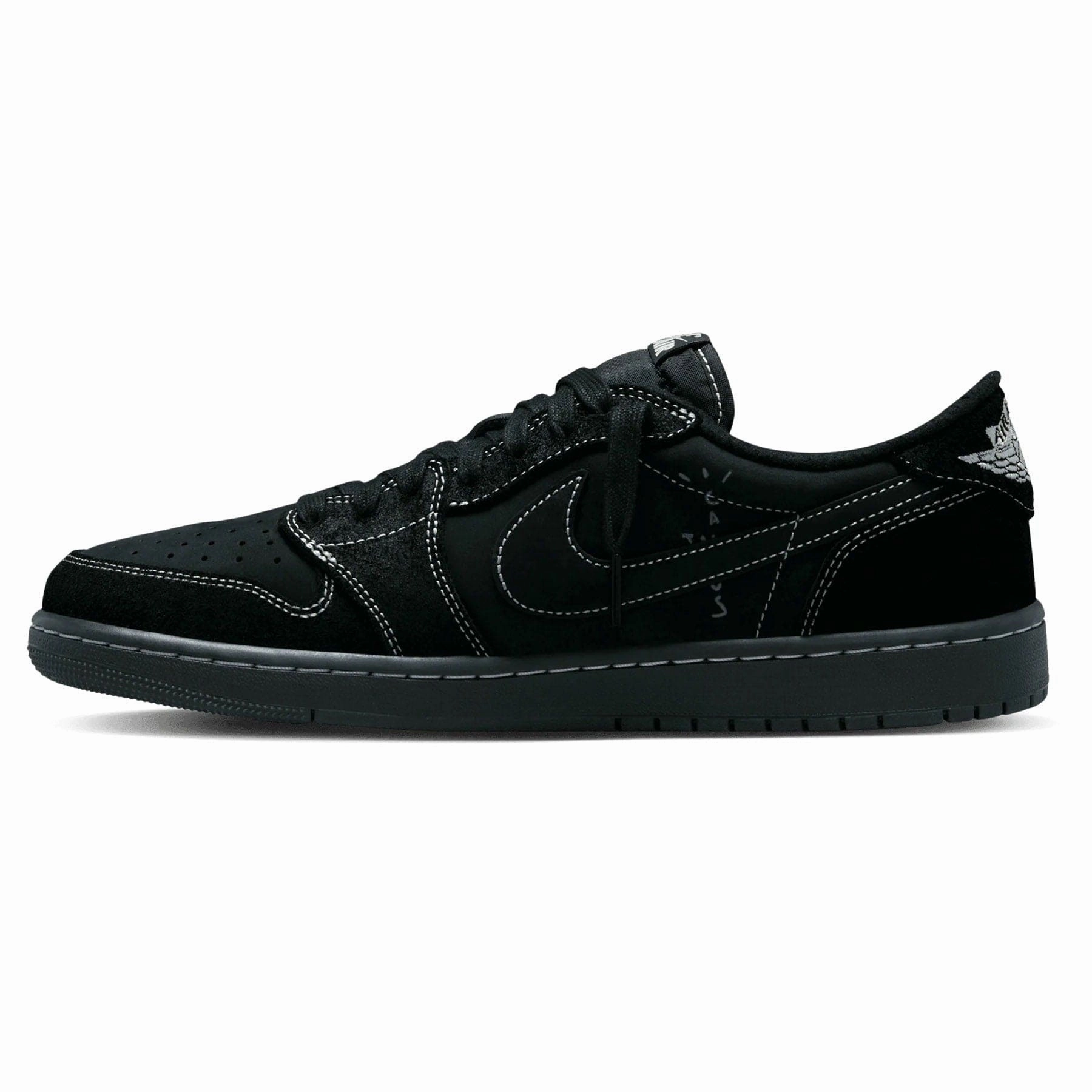 Air Jordan 1 Low OG x Travis Scott SP 'Black Phantom' Air Jordan 1 vintage style sneakers