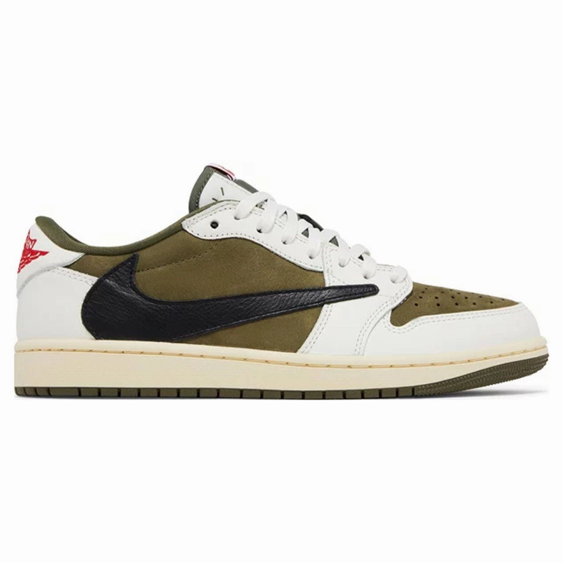 Air Jordan 1 Low OG x Travis Scott SP 'Medium Olive' Air Jordan 1 vintage style sneakers