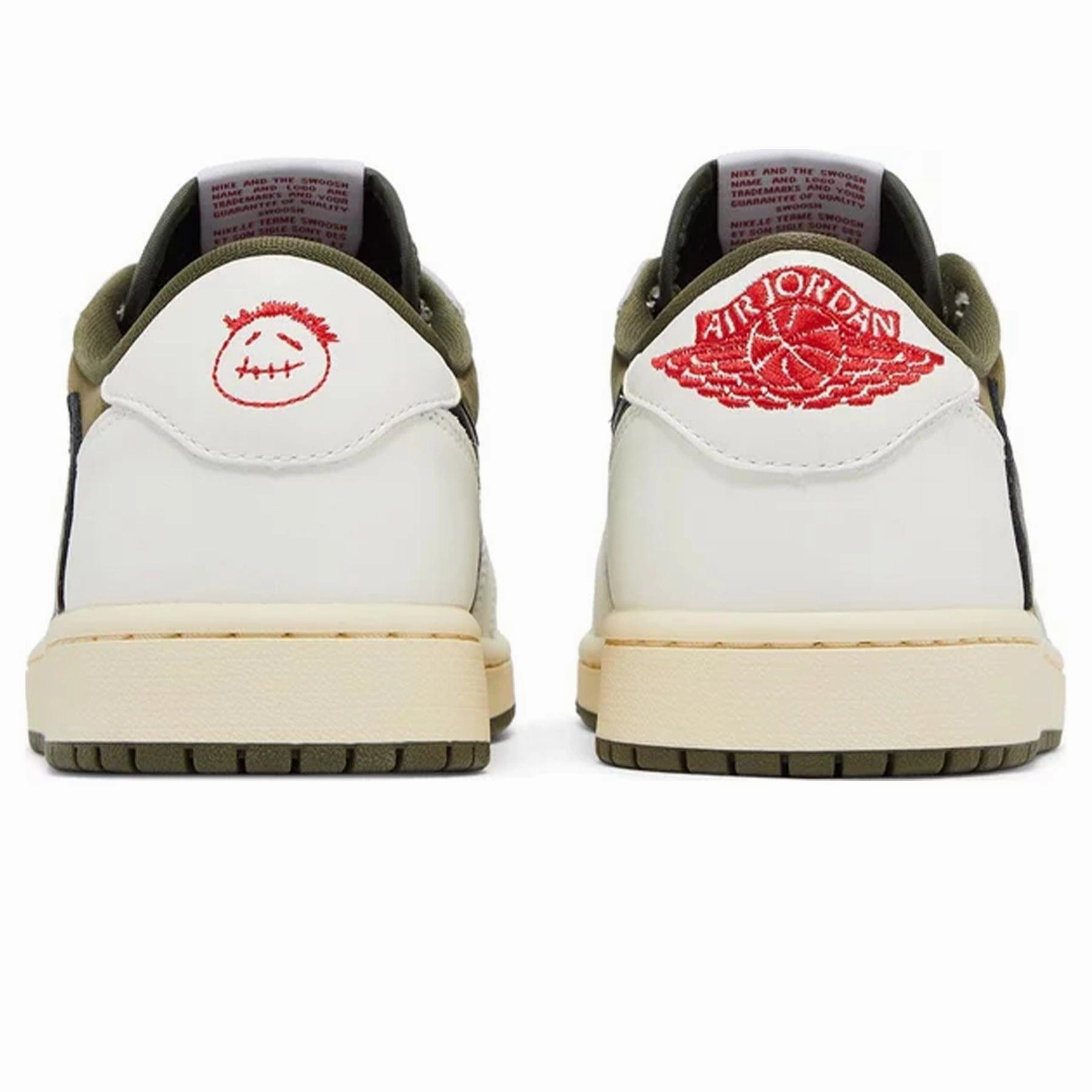 Air Jordan 1 Low OG x Travis Scott SP 'Medium Olive' Air Jordan 1 vintage style sneakers