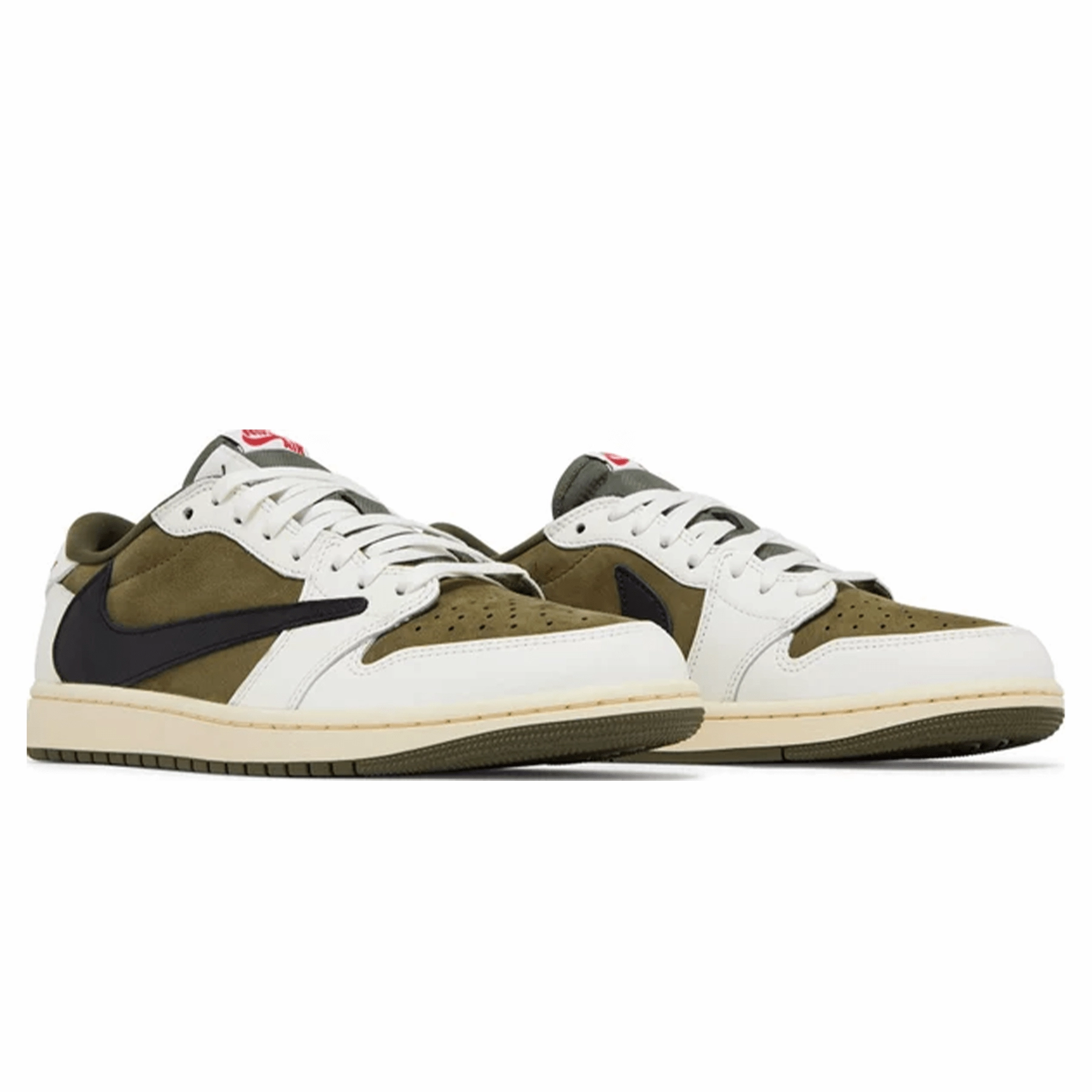 Air Jordan 1 Low OG x Travis Scott SP 'Medium Olive' Air Jordan 1 vintage style sneakers
