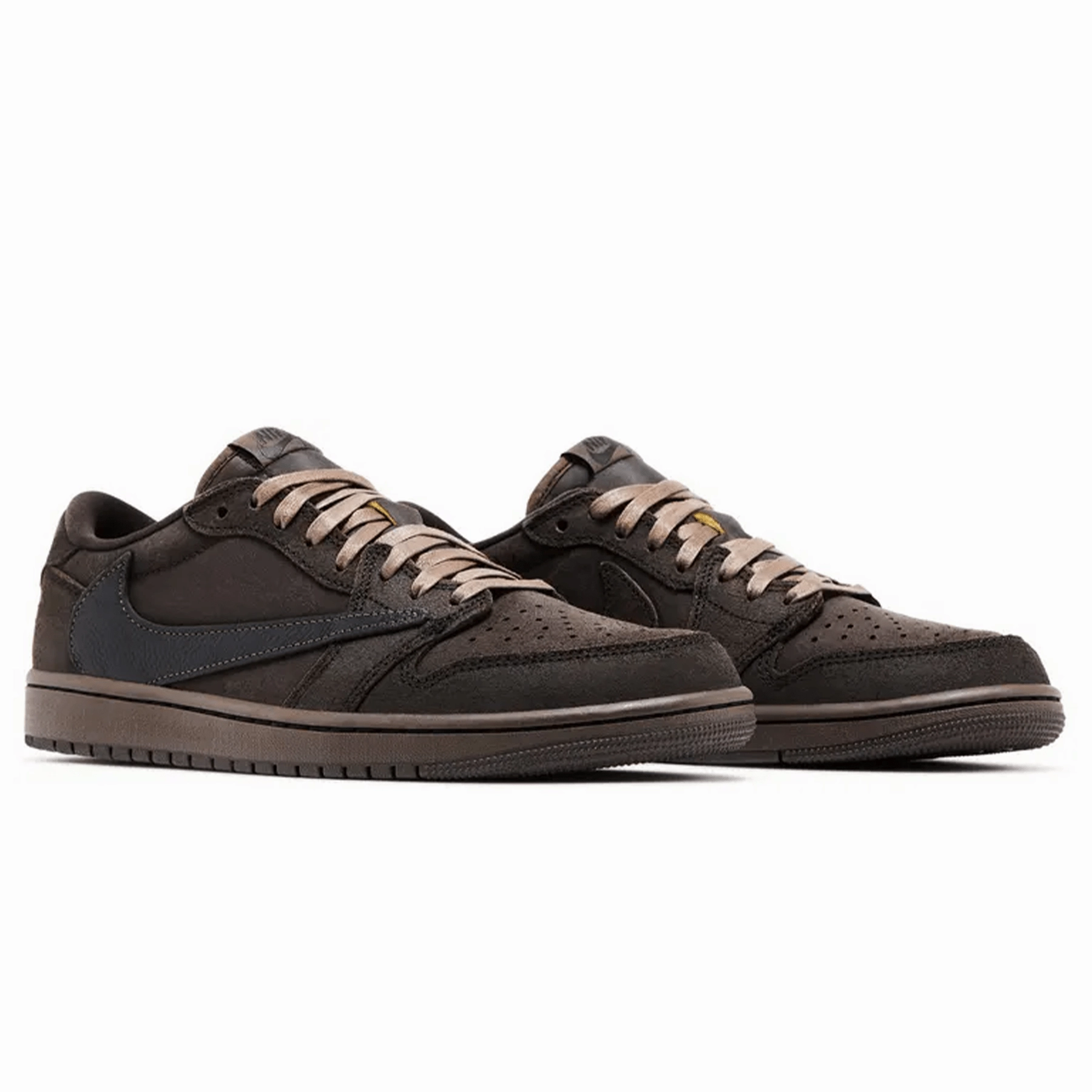 Air Jordan 1 Low OG x Travis Scott SP 'Velvet Brown' Air Jordan 1 vintage style sneakers