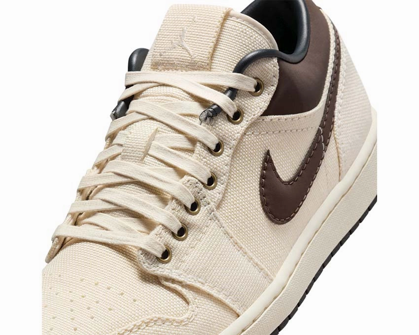 Air Jordan 1 Low Premium Vintage leather court sneakers