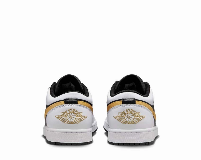 Air Jordan 1 Low "Metallic Gold" Vintage leather court sneakers