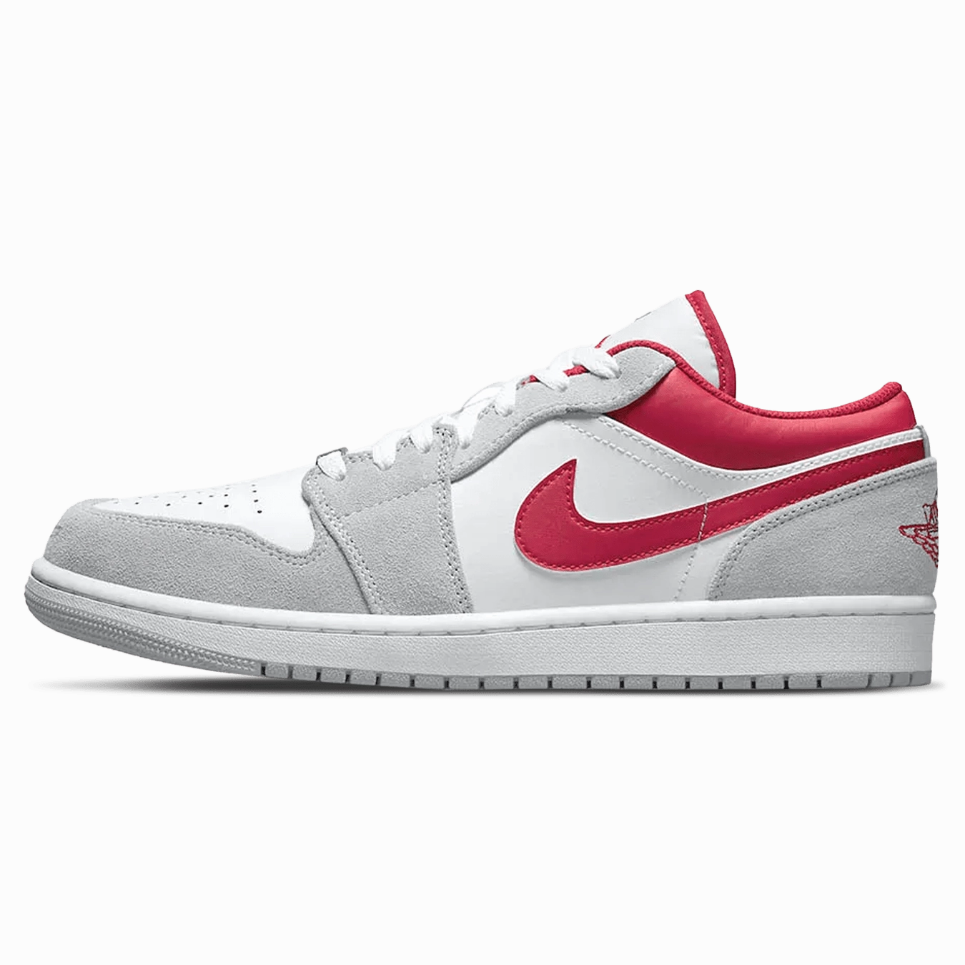 Air Jordan 1 Low SE 'Light Smoke Grey Gym Red' Air Jordan 1 Low sneakers perfect for casual outfits
