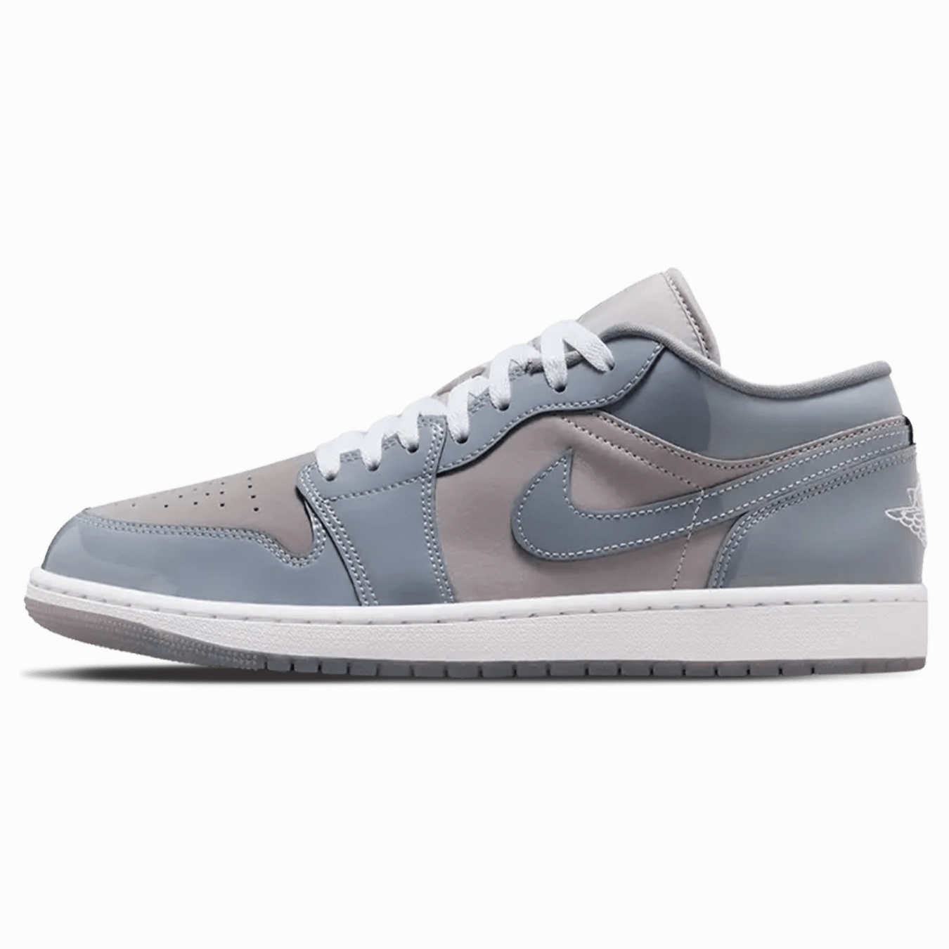 Air Jordan 1 Low SE 'Patent Cool Grey' Air Jordan 1 sneakers with heritage court style