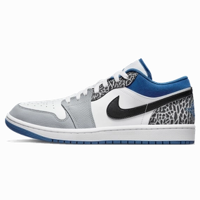 Air Jordan 1 Low SE 'True Blue' Air Jordan 1 sneakers with heritage court style
