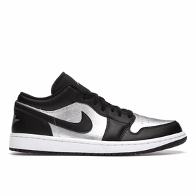 Air Jordan 1 Low SE Black Metallic Silver Air Jordan 1 Low shoes with sleek lifestyle appeal