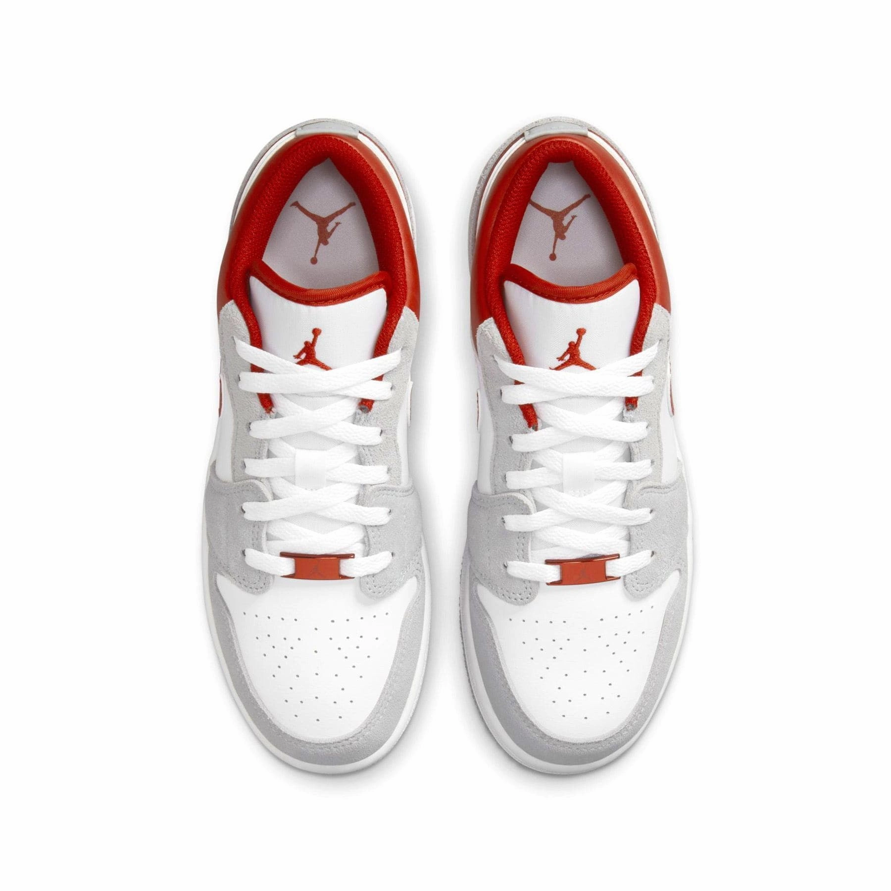 Air Jordan 1 Low SE GS 'Light Smoke Grey Gym Red' Air Jordan 1 Low lifestyle shoes