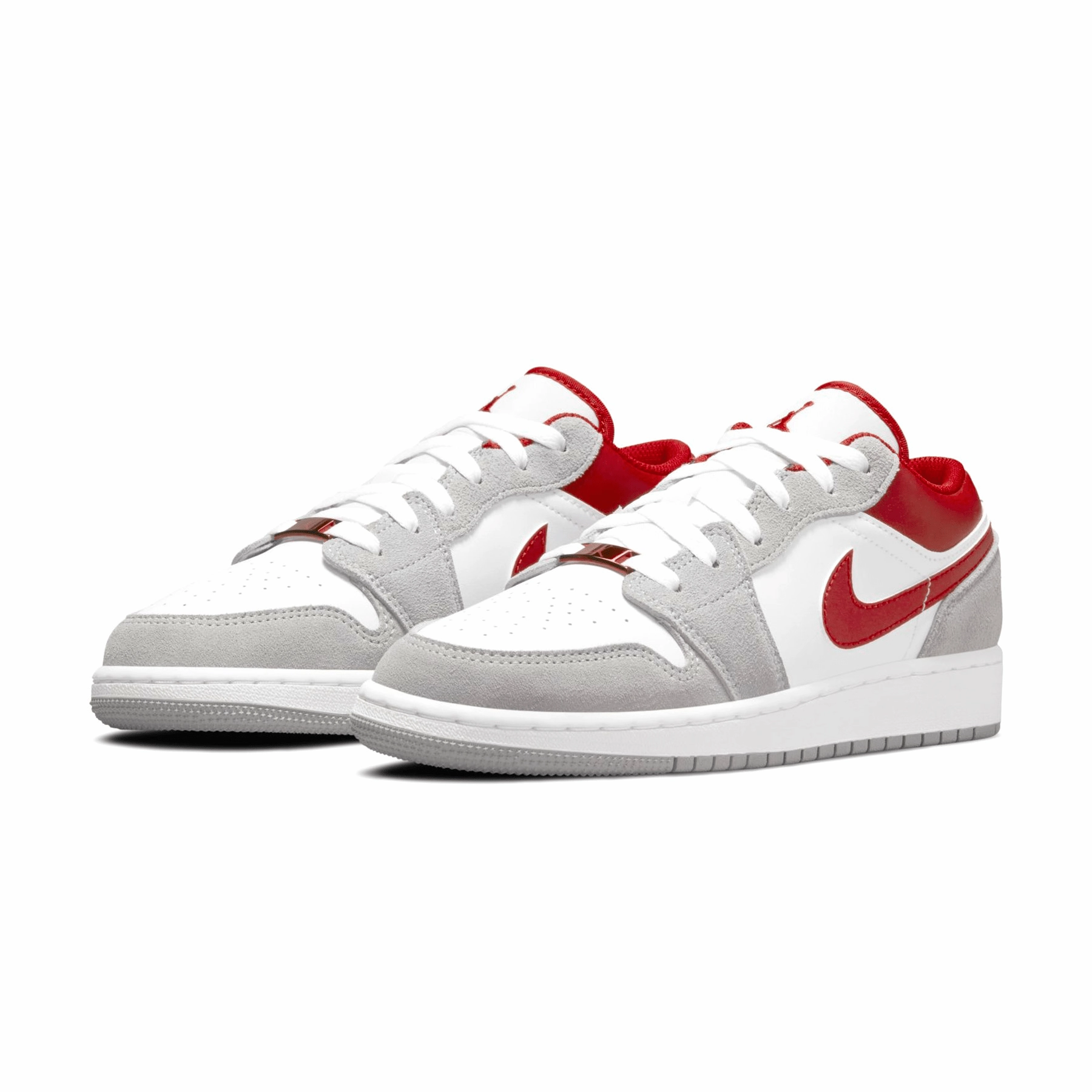 Air Jordan 1 Low SE GS 'Light Smoke Grey Gym Red' Air Jordan 1 Low lifestyle shoes