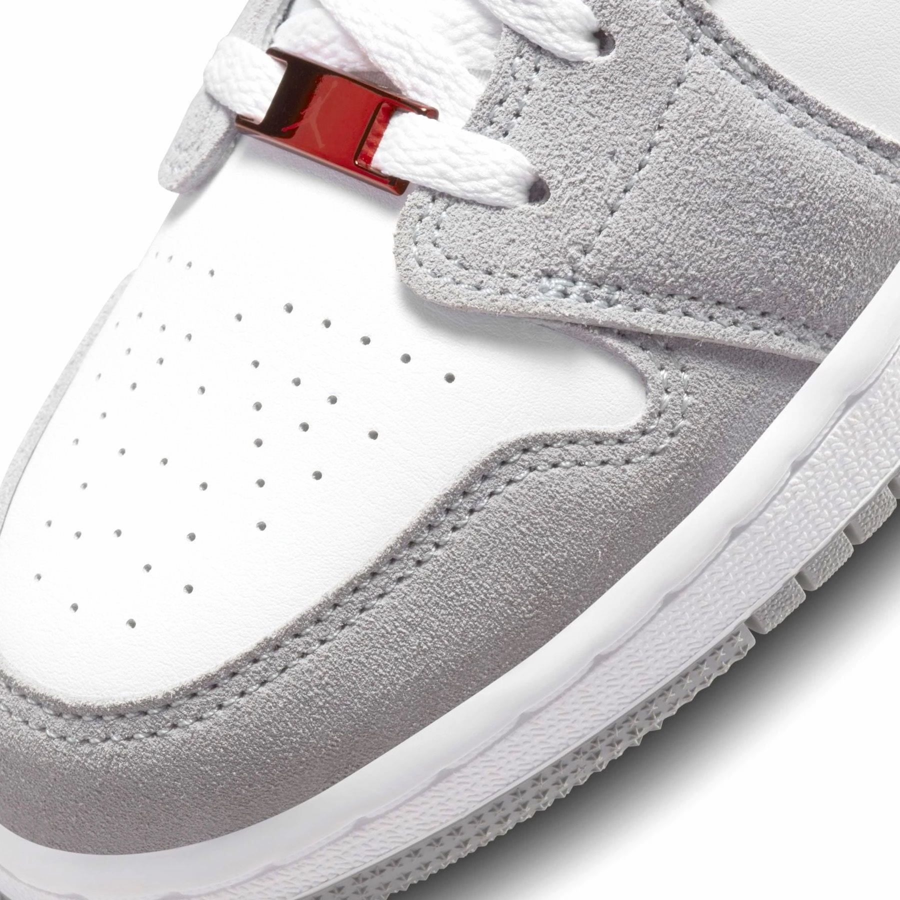 Air Jordan 1 Low SE GS 'Light Smoke Grey Gym Red' Air Jordan 1 Low lifestyle shoes