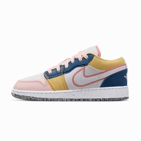 Air Jordan 1 Low SE GS 'Multi-Colour Canvas' Air Jordan 1 timeless sneakers for Jordan fans