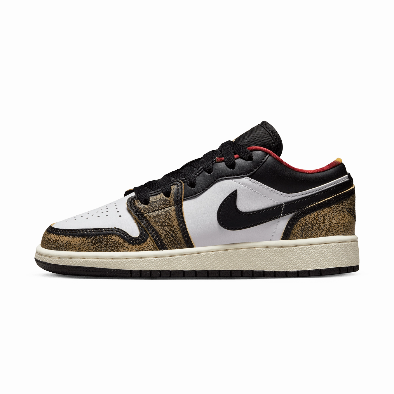 Air Jordan 1 Low SE GS 'Wear-Away - Tan' Air Jordan 1 sneakers with heritage court style