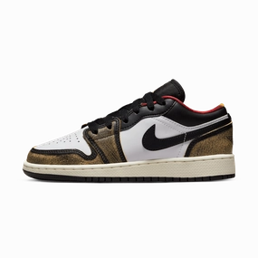 Air Jordan 1 Low SE GS 'Wear-Away - Tan' Air Jordan 1 sneakers with heritage court style