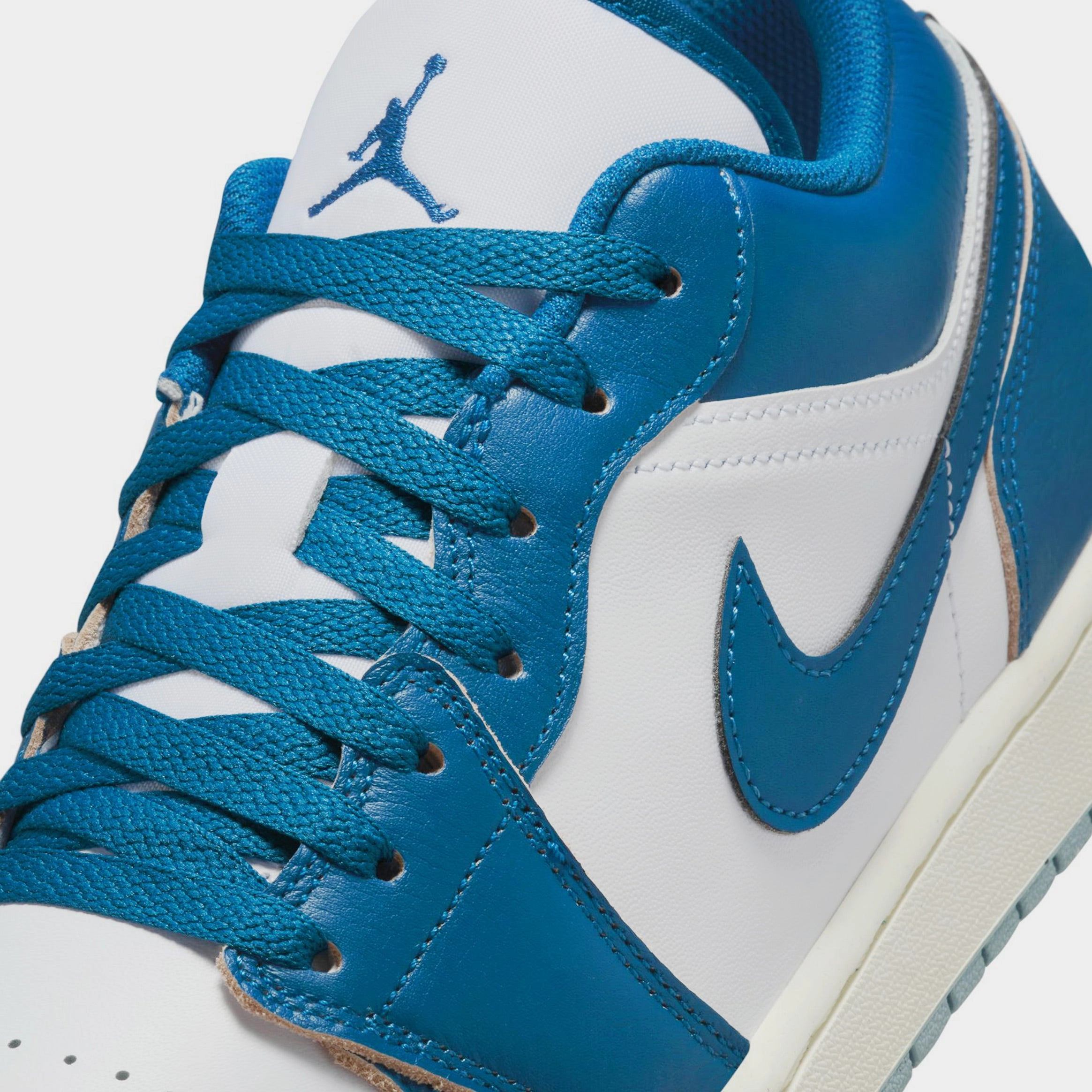 Air Jordan 1 Low SE Industrial Blue Mens Lifestyle Shoes (White/Blue Grey/Sail/Industrial Blue) Air Jordan 1 original design shoes