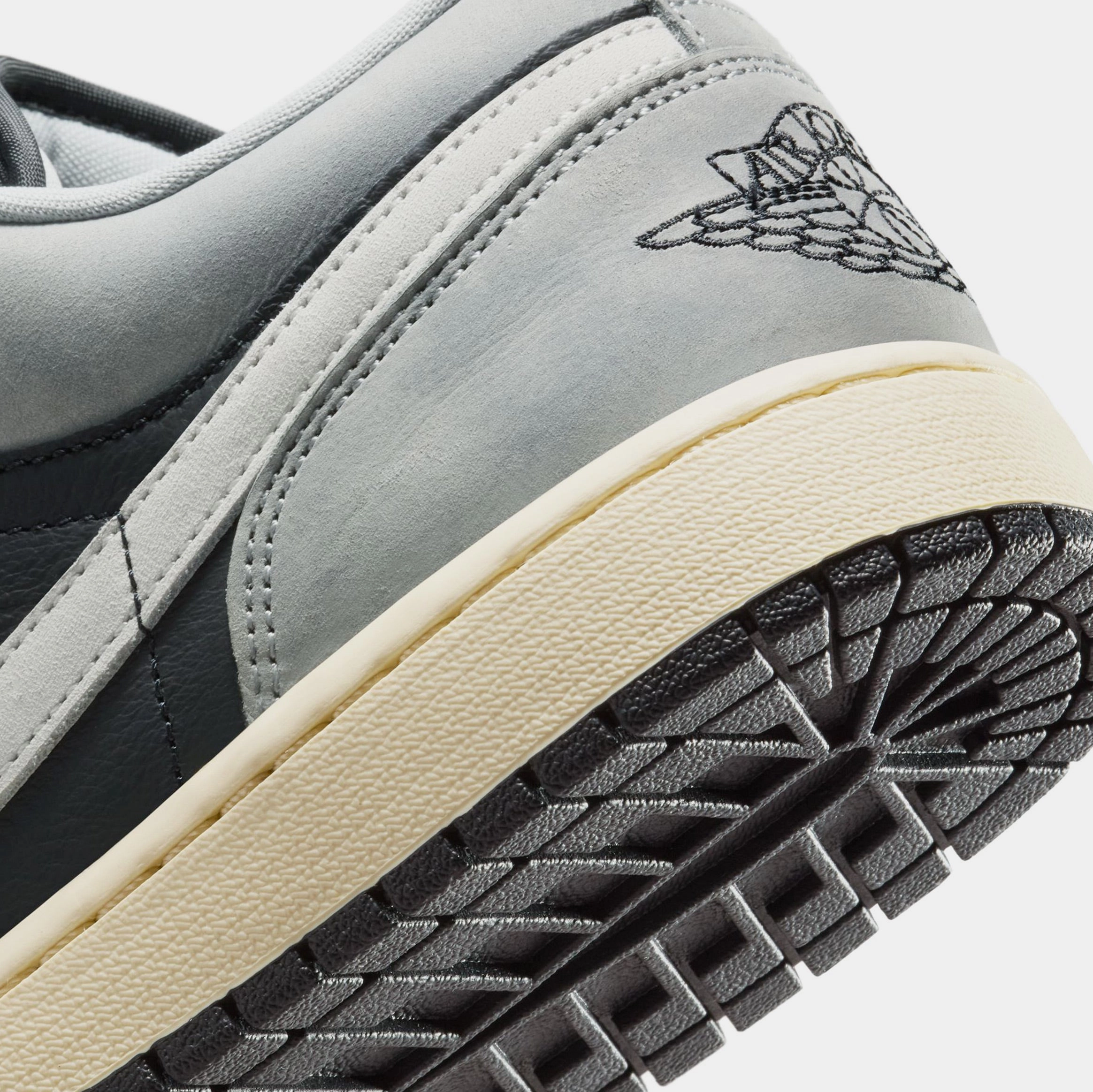 Air Jordan 1 Low SE Mens Lifestyle Shoes (Light Smoke Grey/White/Off Noir) Air Jordan 1 original design shoes