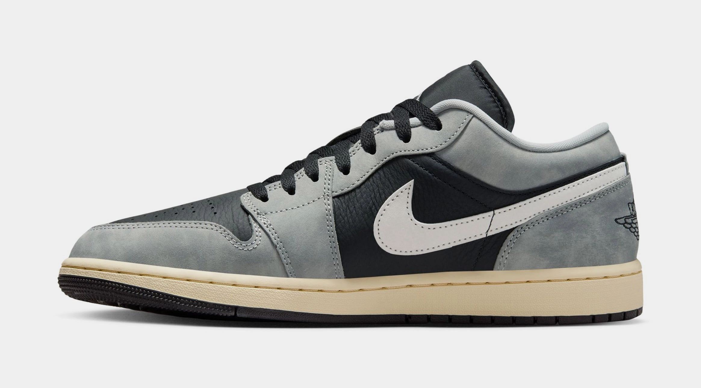 Air Jordan 1 Low SE Mens Lifestyle Shoes (Light Smoke Grey/White/Off Noir) Air Jordan 1 original design shoes