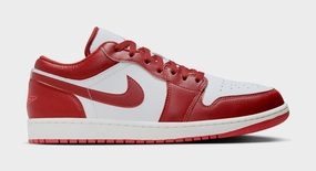 Air Jordan 1 Low SE Mens Lifestyle Shoes (White/Dune Red) Air Jordan 1 classic shoes for streetwear looks