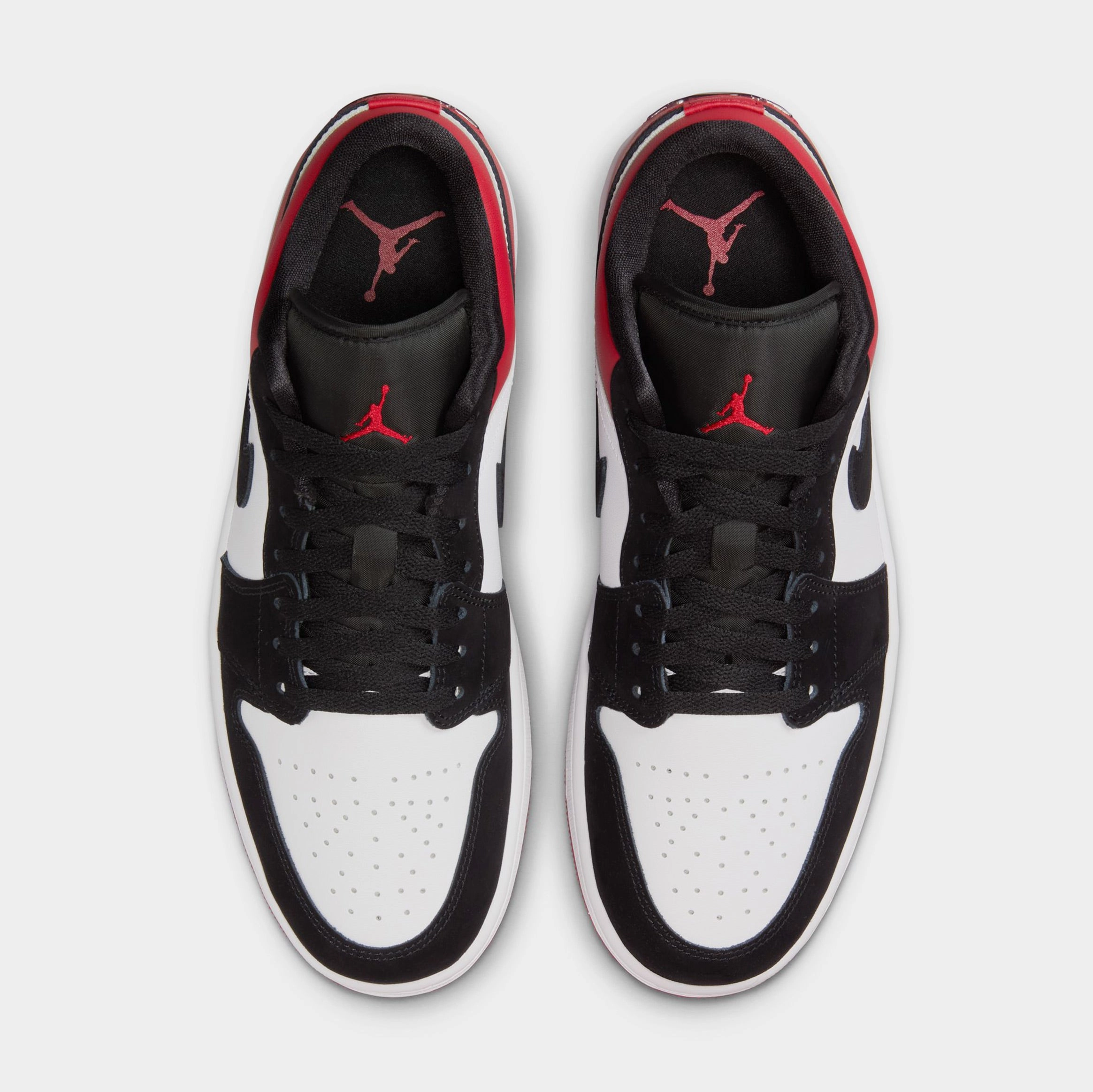 Air Jordan 1 Low SE Mens Lifestyle Shoes (White/Varsity Red/Black) Air Jordan 1 original design shoes