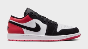 Air Jordan 1 Low SE Mens Lifestyle Shoes (White/Varsity Red/Black) Air Jordan 1 classic shoes for streetwear looks