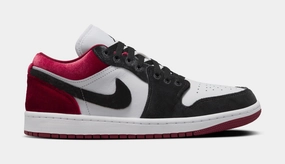 Air Jordan 1 Low SE Velvet Black Gym Red Womens Lifestyle Shoes (Black/White/Team Red/Black) Air Jordan 1 classic shoes for streetwear looks