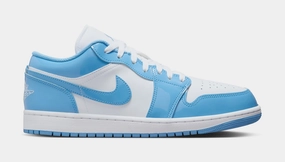 Air Jordan 1 Low SE White Legend Blue Mens Lifestyle Shoes (White/Legend Blue) Air Jordan 1 classic shoes for streetwear looks