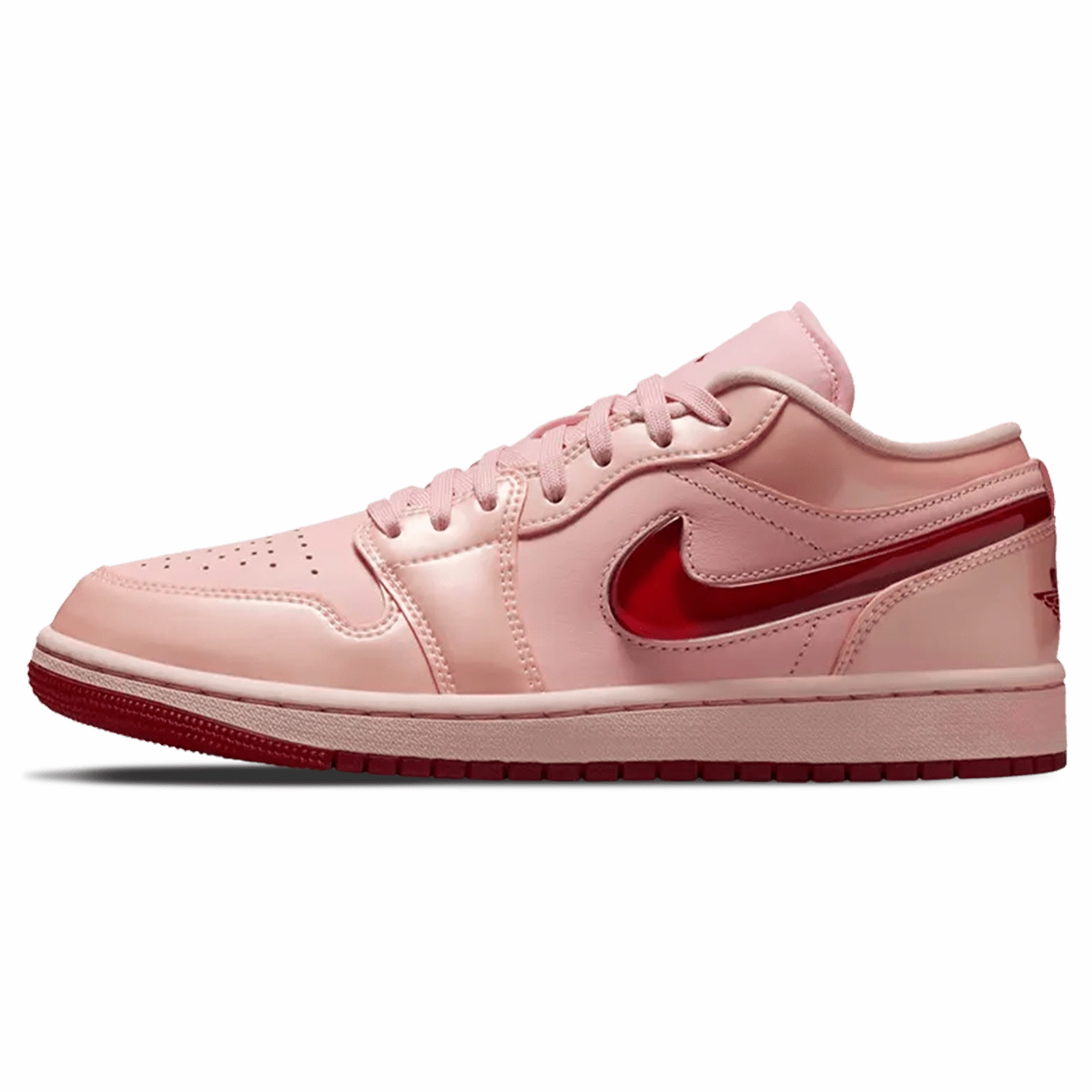 Air Jordan 1 Low SE Wmns 'Patent Valentine's Day' Air Jordan 1 sneakers with heritage court style