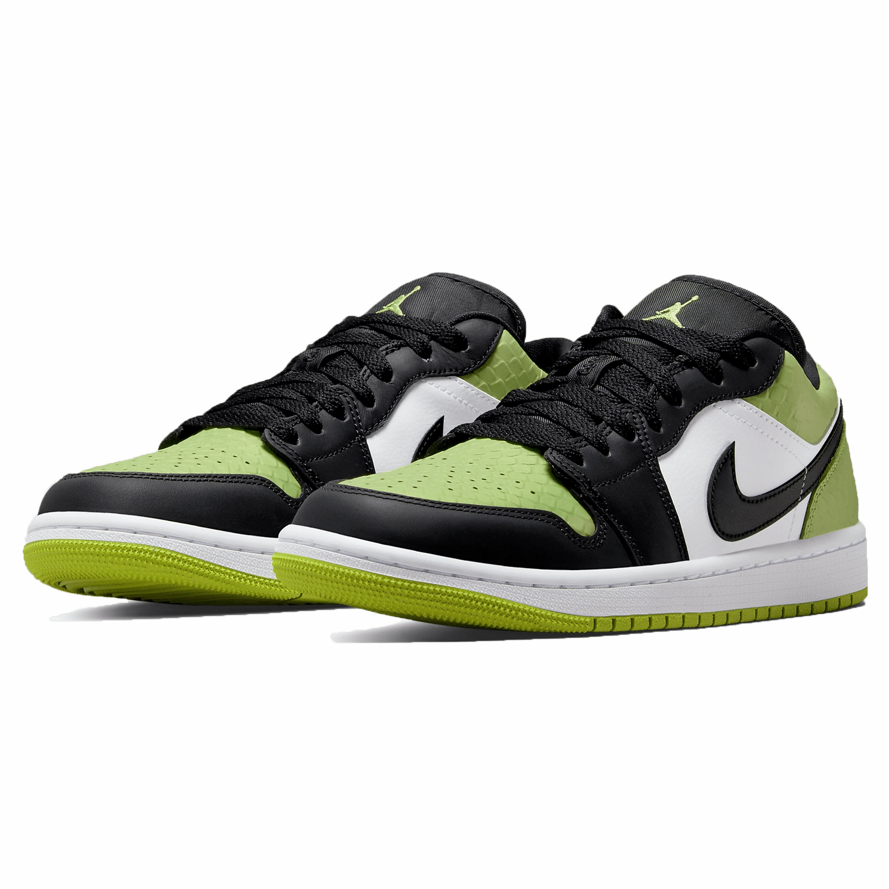 Air Jordan 1 Low SE Wmns 'Vivid Green Snakeskin Air Jordan 1 classic sneakers