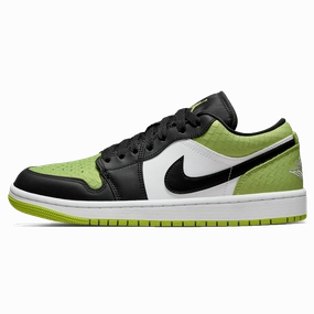 Air Jordan 1 Low SE Wmns 'Vivid Green Snakeskin Air Jordan 1 sneakers with heritage court style