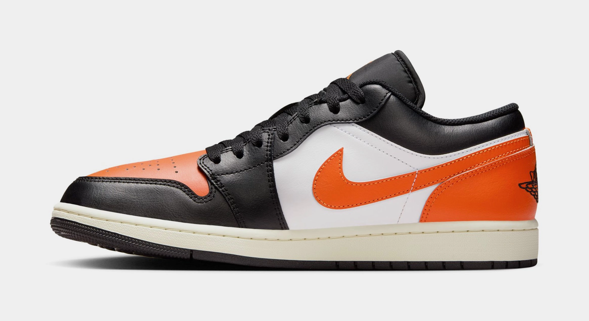 Air Jordan 1 Low Shattered Backboard Mens Lifestyle Shoes (Black/Starfish/White/Sail) Air Jordan 1 original design shoes