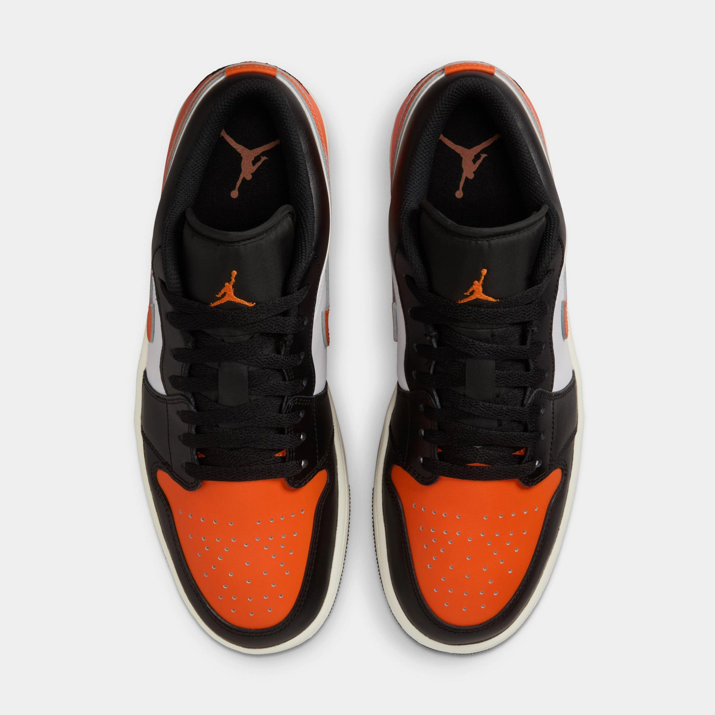 Air Jordan 1 Low Shattered Backboard Mens Lifestyle Shoes (Black/Starfish/White/Sail) Air Jordan 1 original design shoes