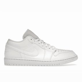 Air Jordan 1 Low Triple White Tumbled Leather Air Jordan 1 Low shoes with sleek lifestyle appeal