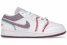 Air Jordan 1 Low White Light Bordeaux Air Jordan 1 Low shoes with sleek lifestyle appeal