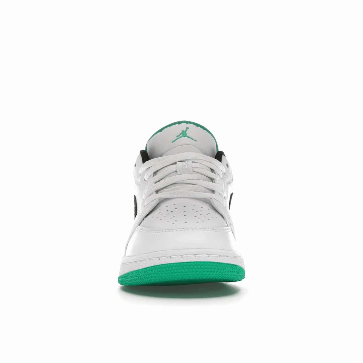 Air Jordan 1 Low White Lucky Green Tumbled Leather Air Jordan 1 Low casual sneakers