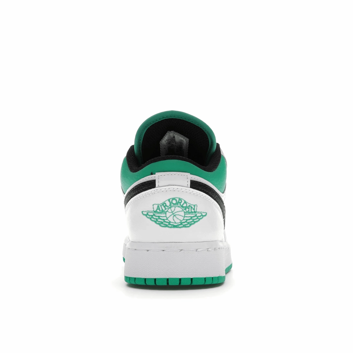 Air Jordan 1 Low White Lucky Green Tumbled Leather Air Jordan 1 Low casual sneakers