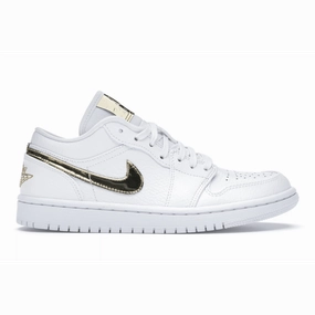 Air Jordan 1 Low White Metallic Gold Air Jordan 1 Low shoes with sleek lifestyle appeal