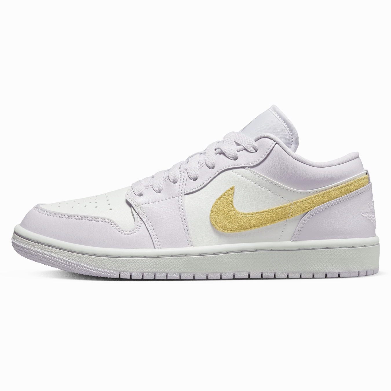 Air Jordan 1 Low Wmns 'Barely Grape' Air Jordan 1 sneakers with heritage court style