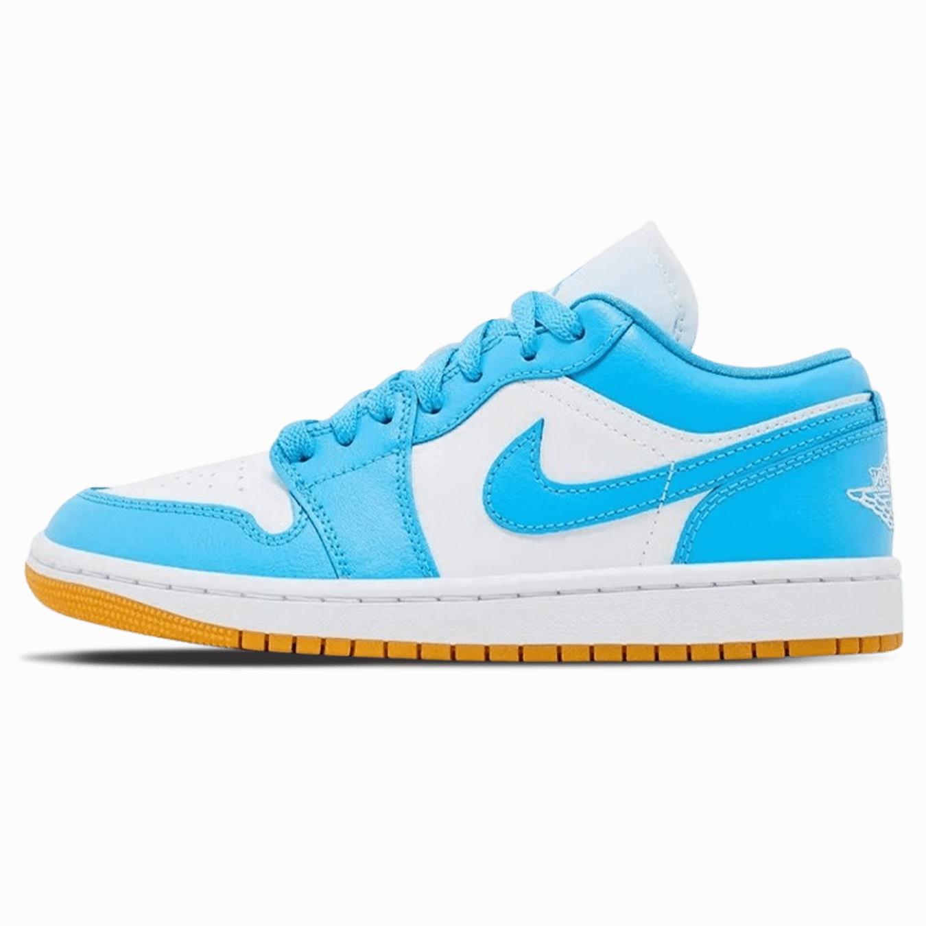 Air Jordan 1 Low Wmns 'Dark Powder Blue Gum' Air Jordan 1 sneakers with heritage court style