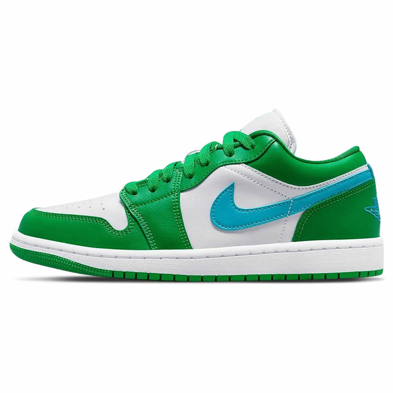 Air Jordan 1 Low Wmns 'Lucky Green' Air Jordan 1 sneakers with heritage court style