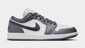 Air Jordan 1 Low Womens Lifestyle Shoes (Sail/Dark Grey/White/Off Noir) Air Jordan 1 classic shoes for streetwear looks