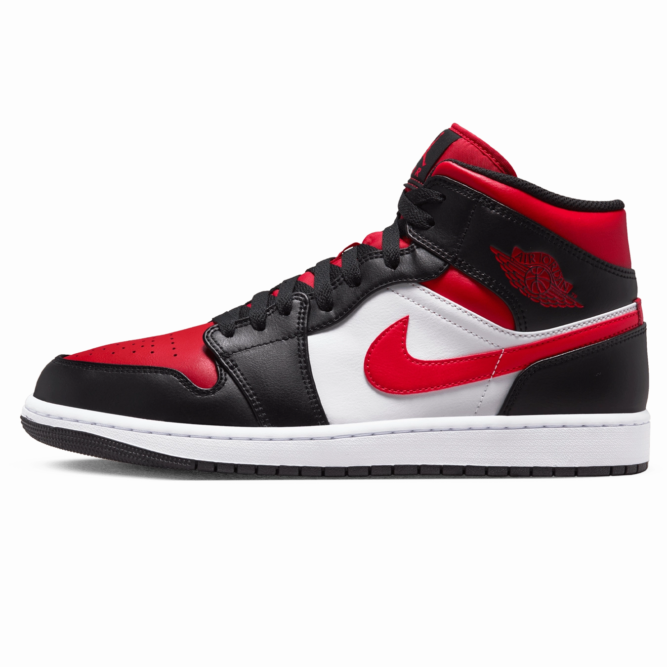 Air Jordan 1 Mid 'Black Fire Red' Air Jordan 1 timeless sneakers for Jordan fans